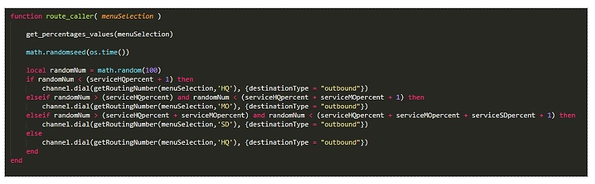 Function route caller