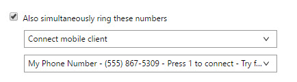 simultaneous ring in Mitel connect client