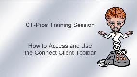 How to use the Connect Toolbar